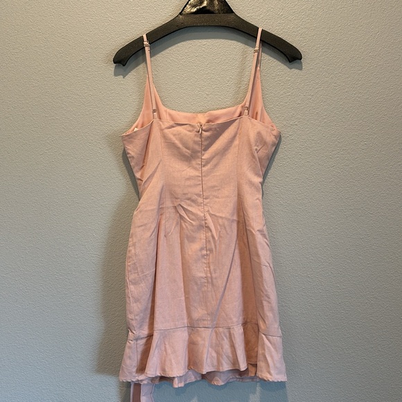 PRINCESS POLLY COTTAGE HILL MINI DRESS IN BLUSH - Picture 4 of 7